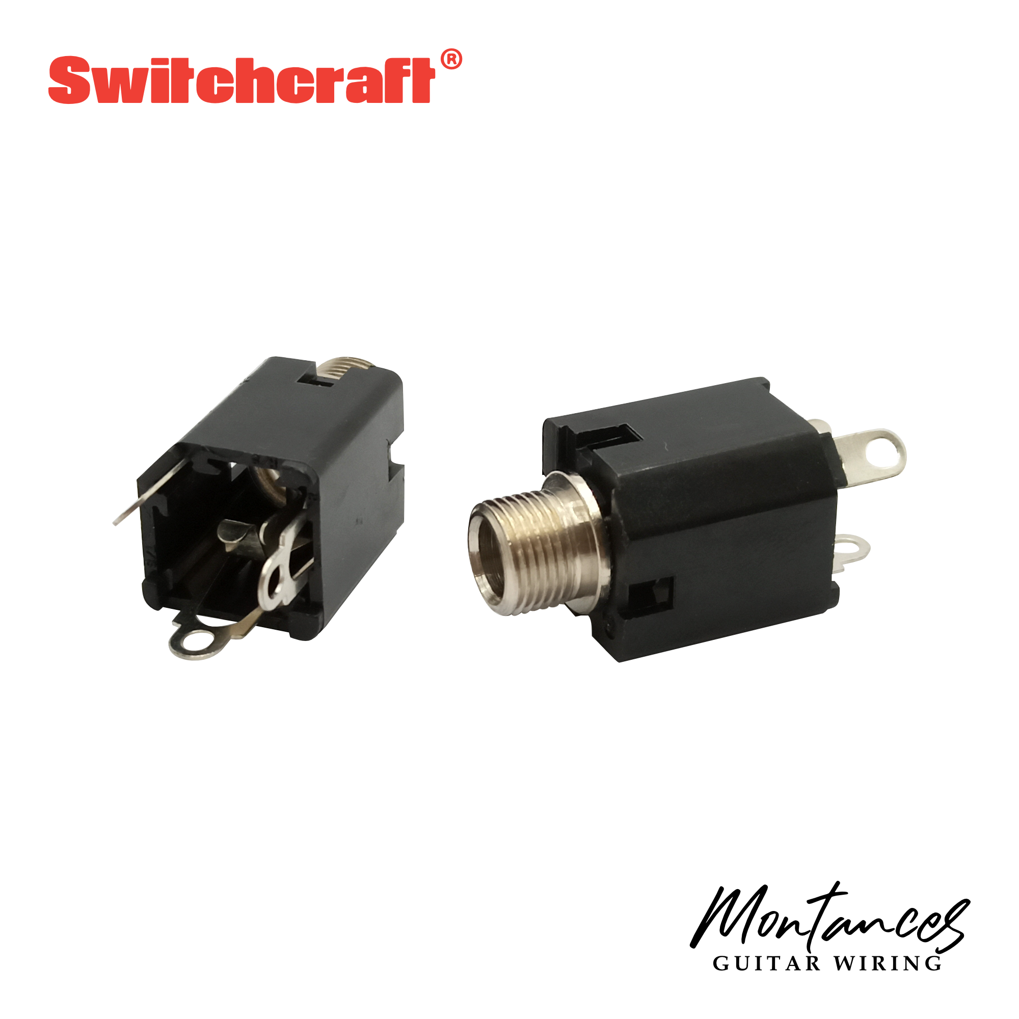 Switchcraft Enclosed Stereo TRS Output Jack – Made in USA – ¼" (6.35mm) Premium Jack for Guitars, Basses, Pedals & Active Electronics