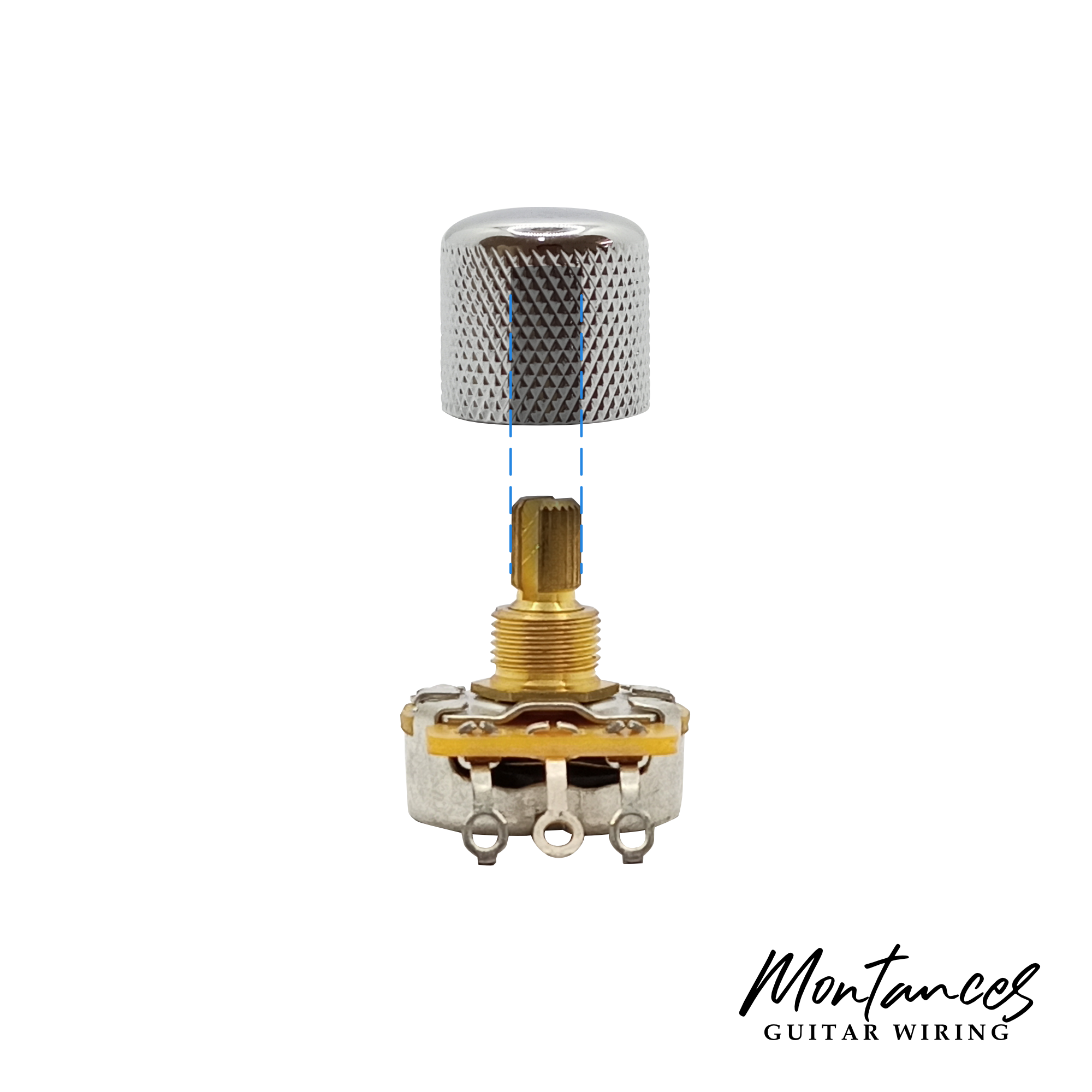Metal Knobs for 6.0mm Potentiometer Shafts