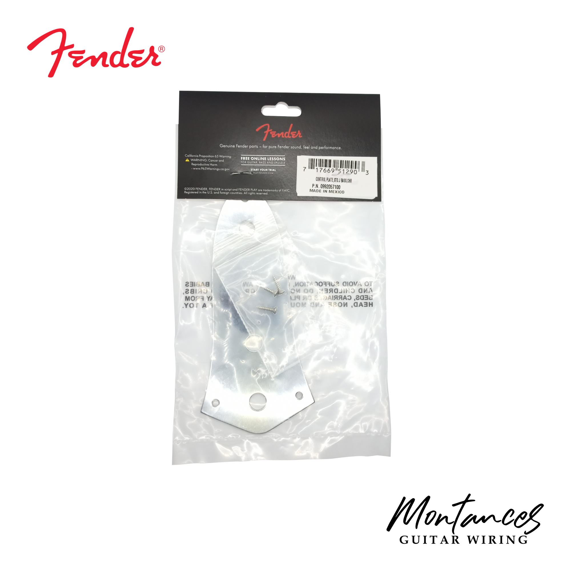 Fender® Control Plate for Jazz Bass
