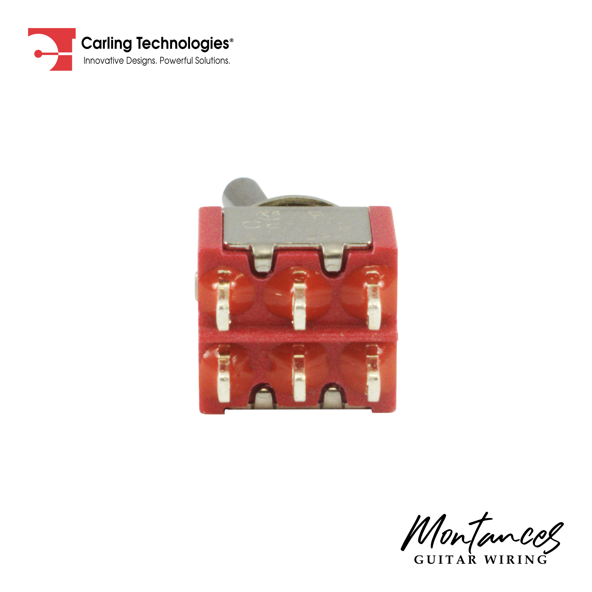 Carling Mini Toggle Switch DPDT, 2 Position ON-ON