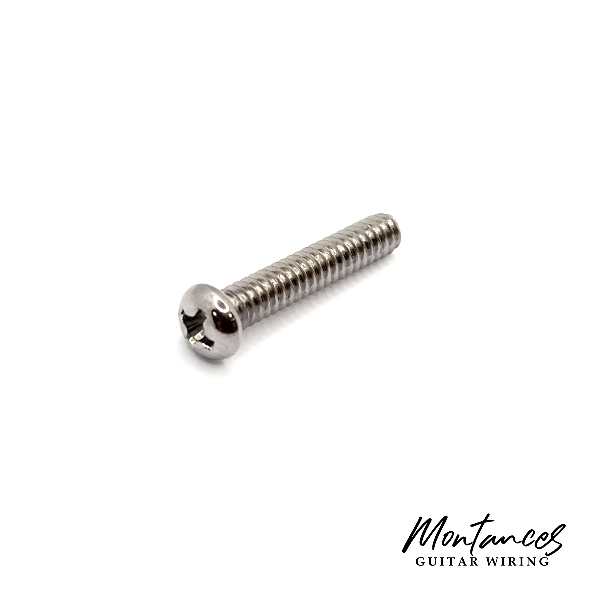 Screw 6-32 size, Phillips round head, long thread 3/4" (19.05mm)