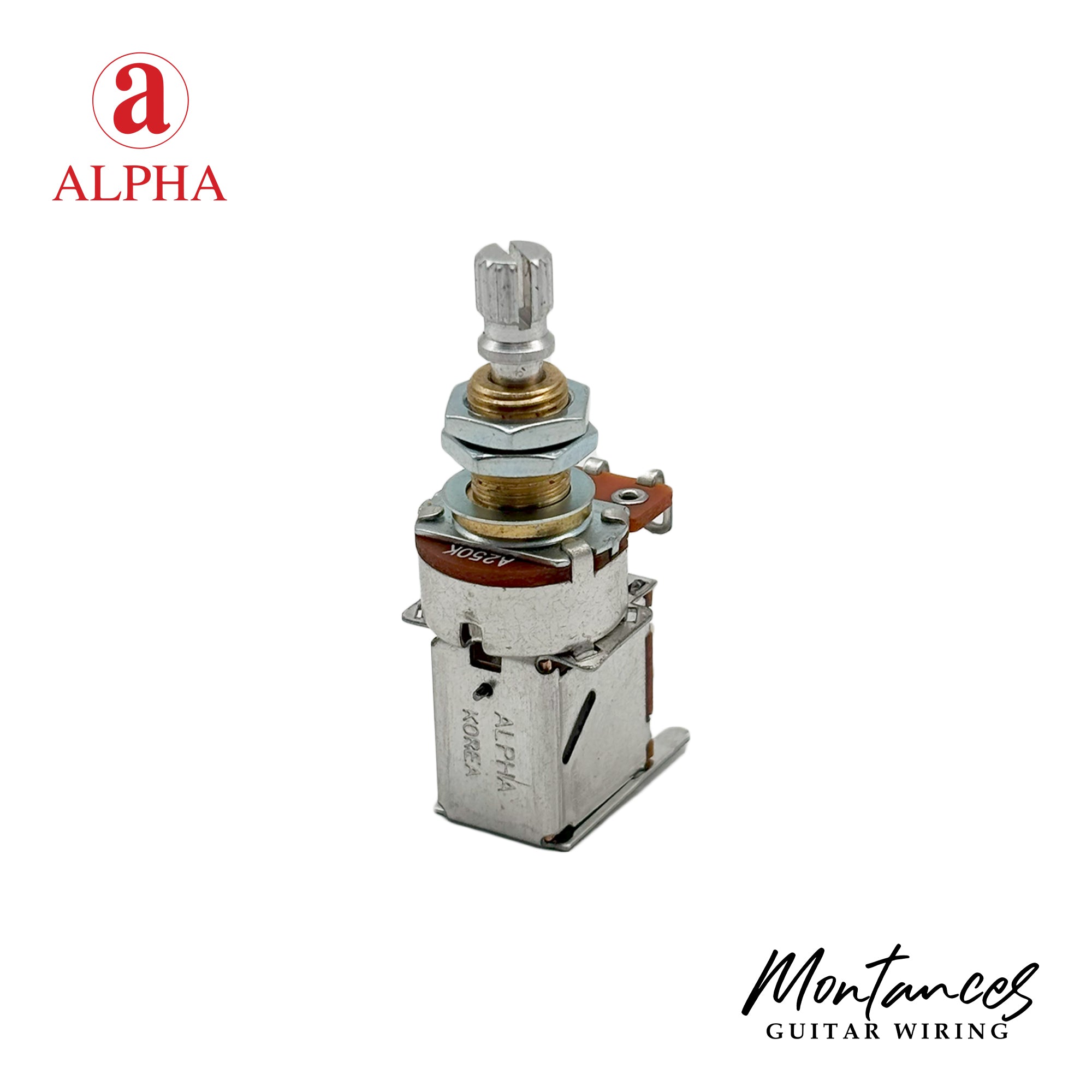 Alpha Metric ⅜” Standard Length Push-Push Potentiometer (Split Shaft)