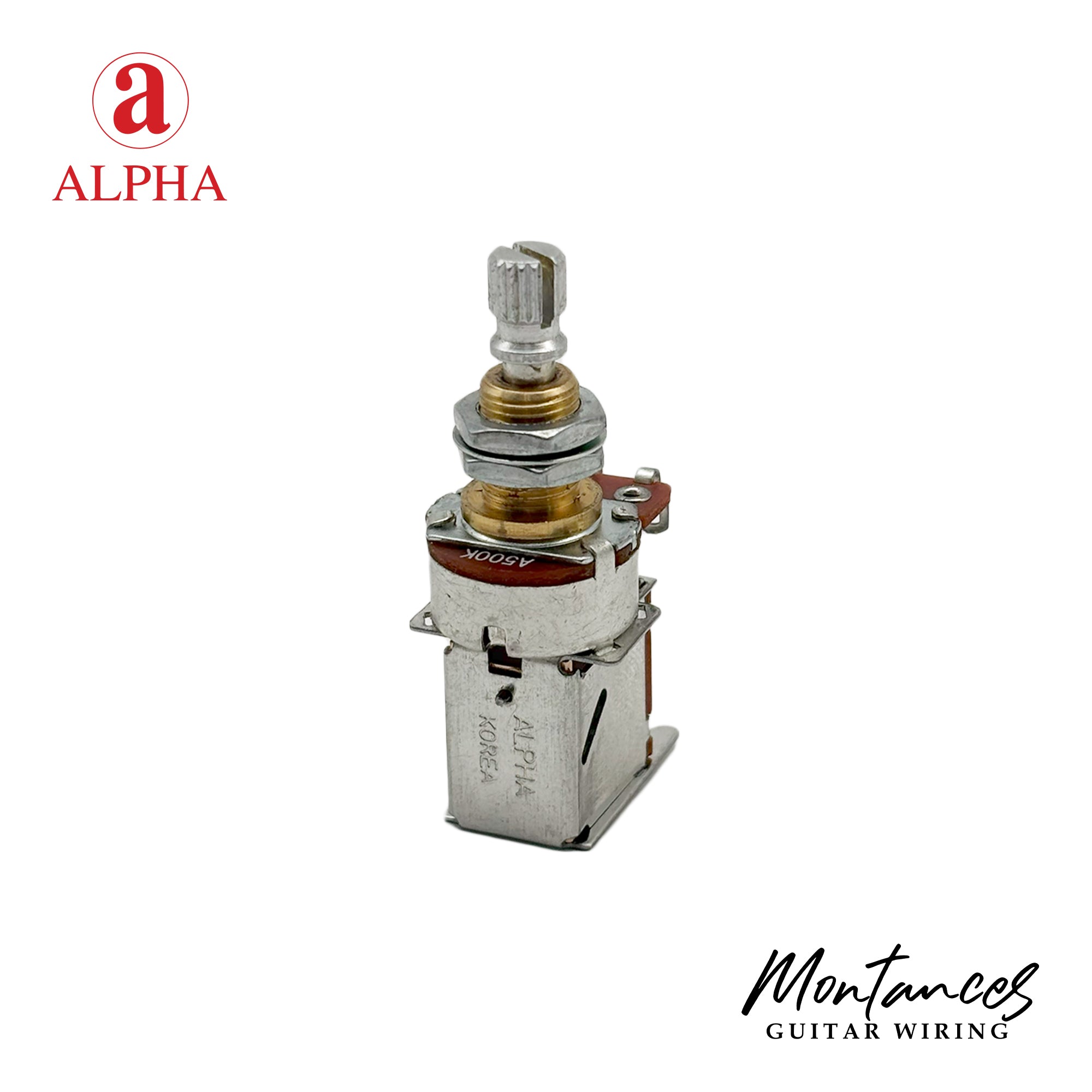 Alpha Metric ⅜” Standard Length Push-Push Potentiometer (Split Shaft)