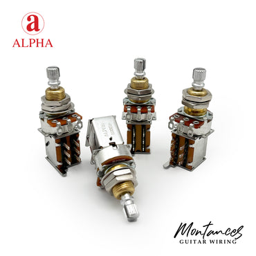Alpha ⅜” Bushing Diameter, Standard Length Push-Push Potentiometer (Split Shaft)