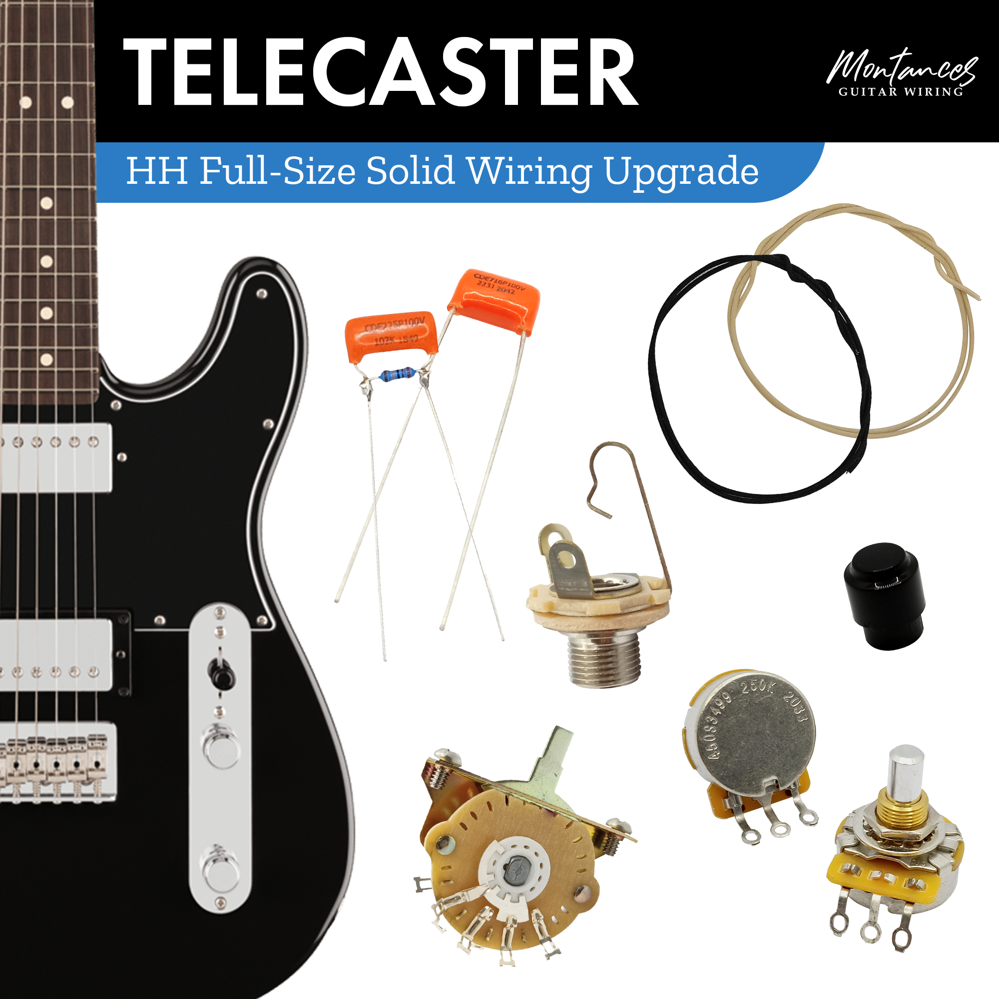 Tele Guitar Wiring Kit HH