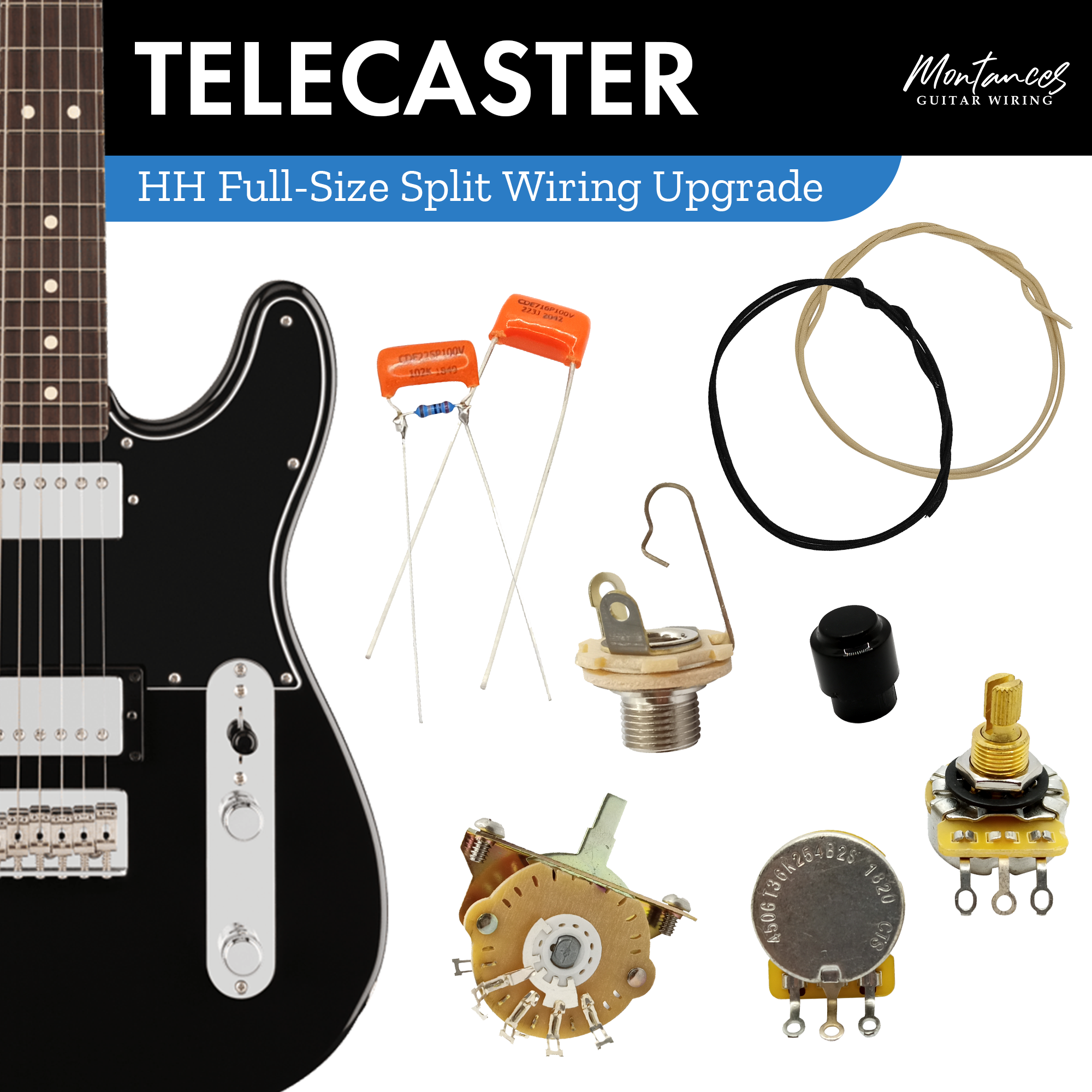 Tele Guitar Wiring Kit HH