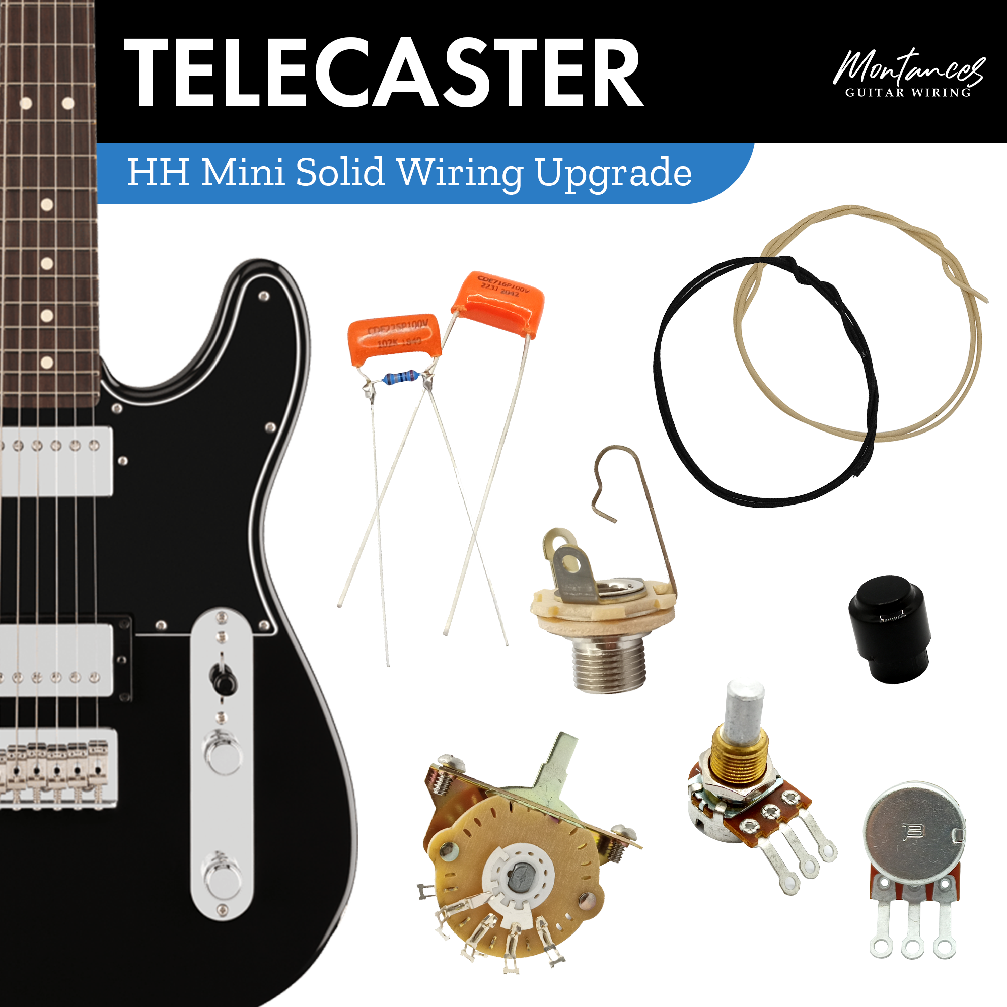 Tele Guitar Wiring Kit HH