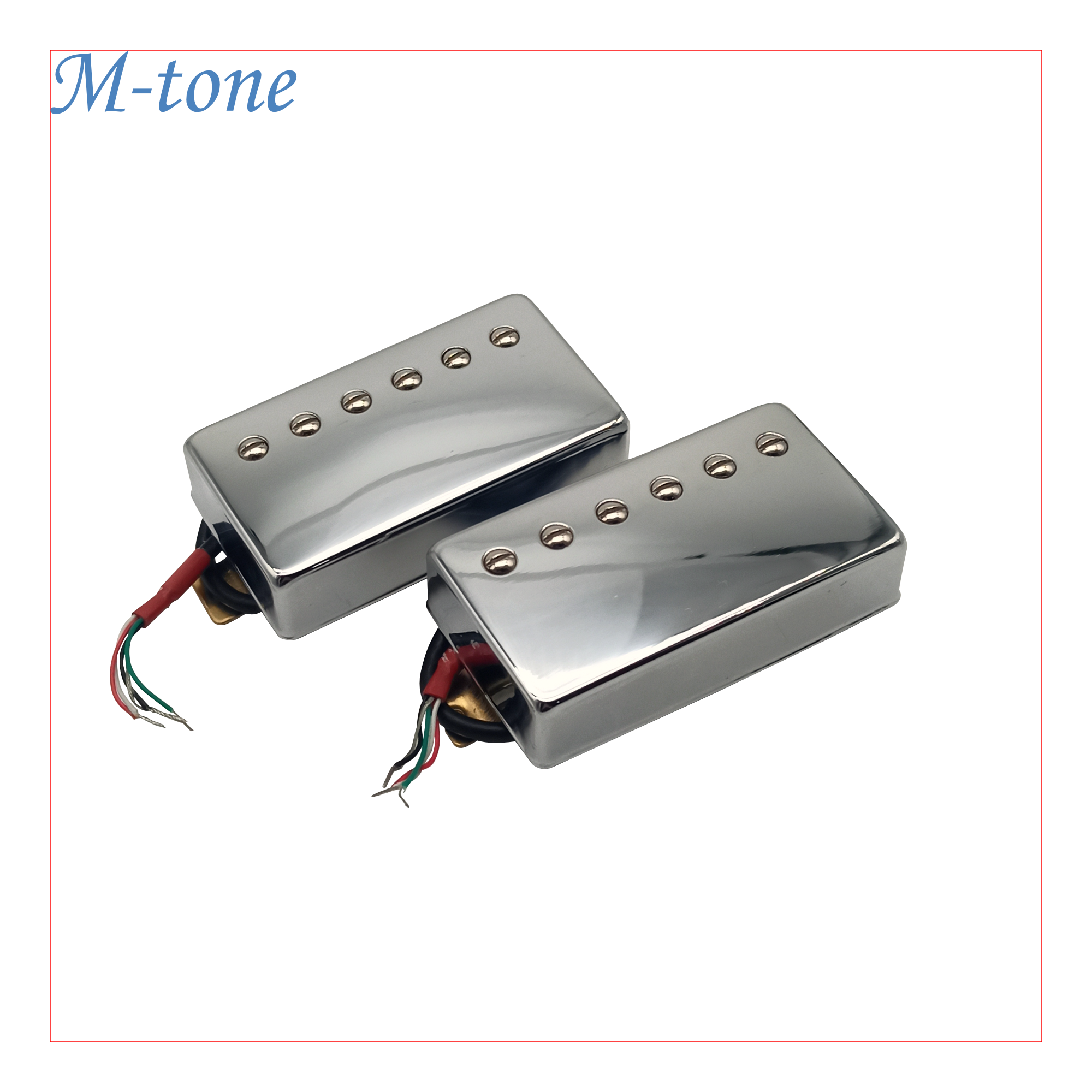 M-Tone Humbucker Pickups – Alnico 2 | Vintage Warmth & PAF-Style Tone | For LP, SG, Strat Mods