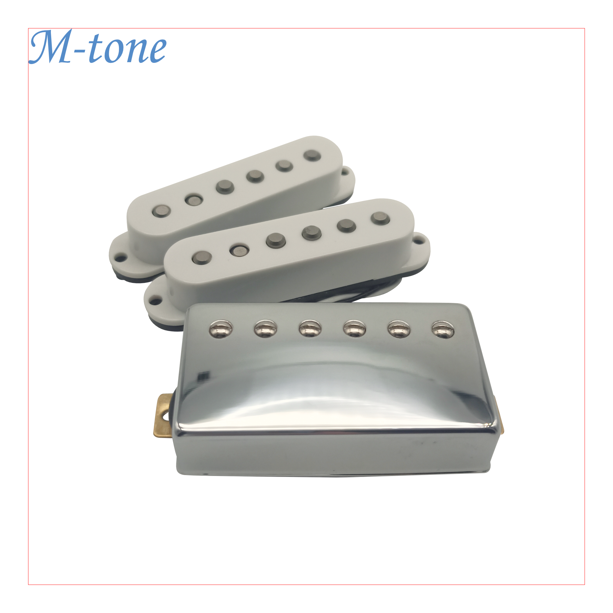 M-Tone HSS Pickups Set for Strat – Alnico 2 | Humbucker + RWRP Single-Coils | Warm Vintage Tones