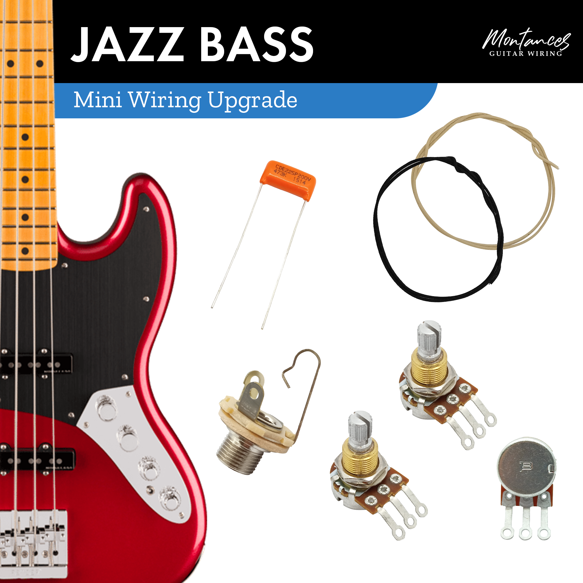 Jazz Bass Wiring Kit