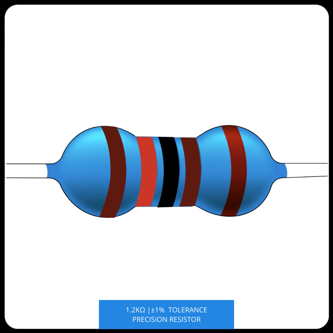 Metal Film Precision Resistor 1% Tolerance, 1/4 Watt, 1k to 10k Ohms