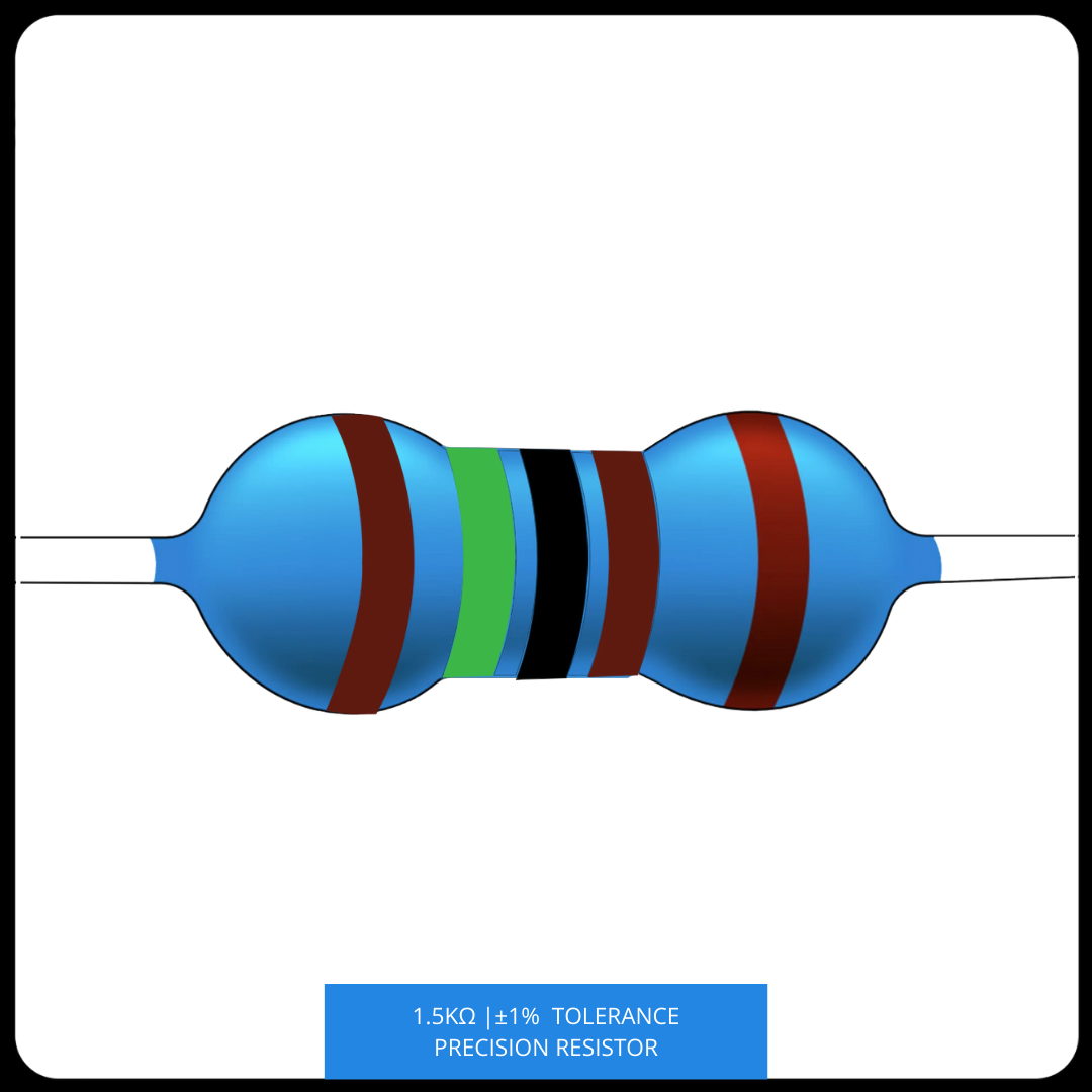 Metal Film Precision Resistor 1% Tolerance, 1/4 Watt, 1k to 10k Ohms