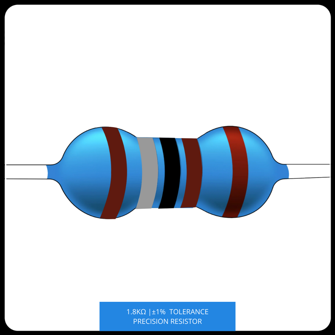 Metal Film Precision Resistor 1% Tolerance, 1/4 Watt, 1k to 10k Ohms
