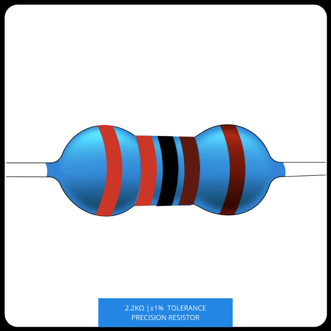 Metal Film Precision Resistor 1% Tolerance, 1/4 Watt, 1k to 10k Ohms