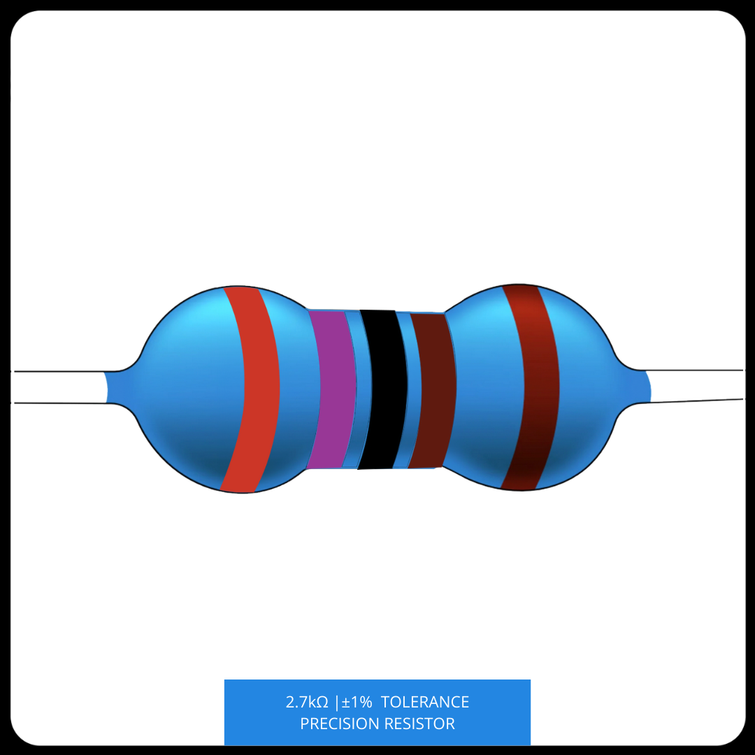 Metal Film Precision Resistor 1% Tolerance, 1/4 Watt, 1k to 10k Ohms