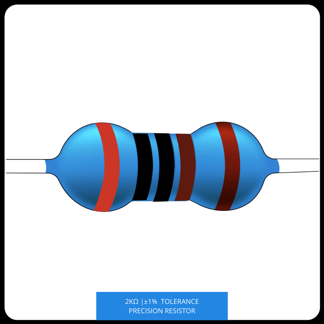 Metal Film Precision Resistor 1% Tolerance, 1/4 Watt, 1k to 10k Ohms