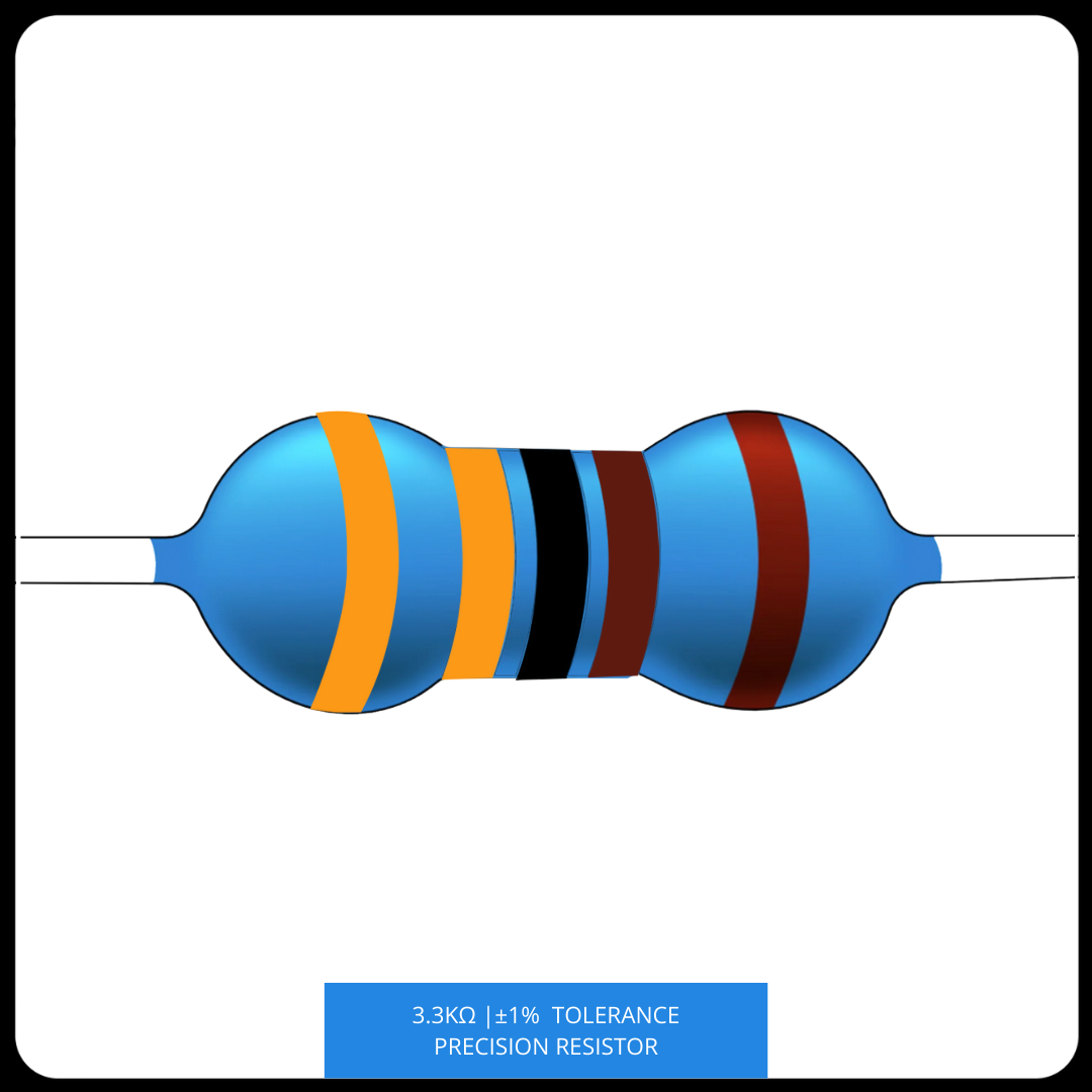 Metal Film Precision Resistor 1% Tolerance, 1/4 Watt, 1k to 10k Ohms
