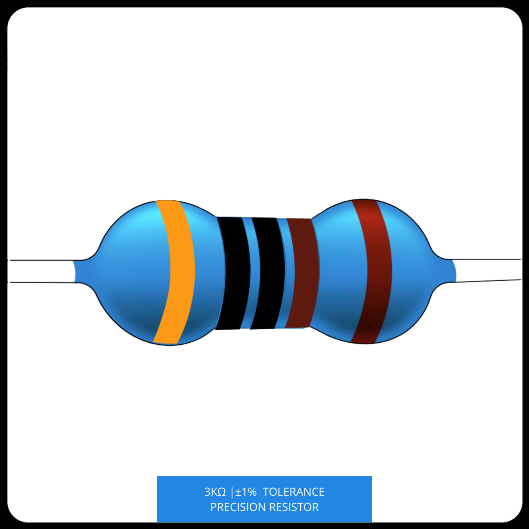 Metal Film Precision Resistor 1% Tolerance, 1/4 Watt, 1k to 10k Ohms