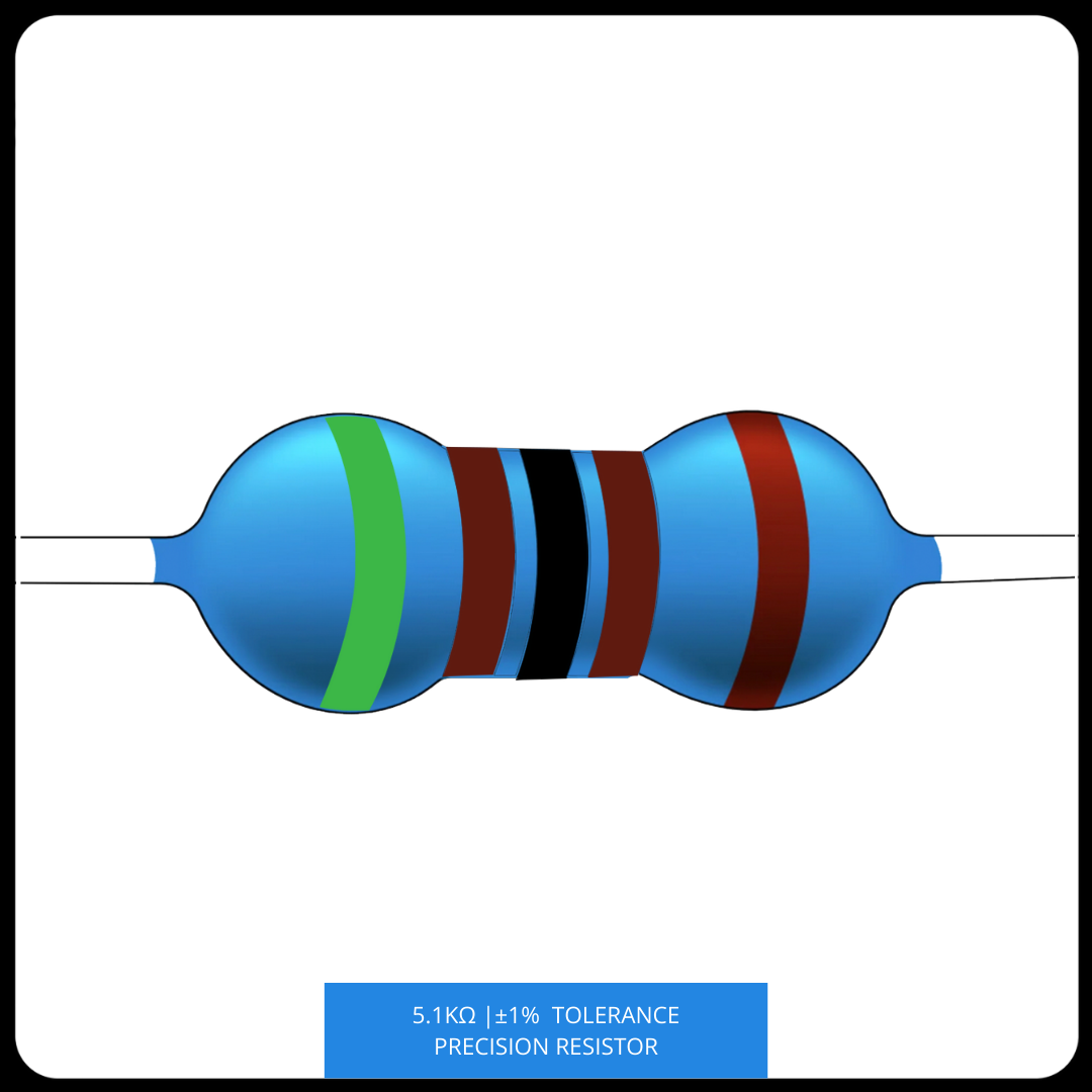 Metal Film Precision Resistor 1% Tolerance, 1/4 Watt, 1k to 10k Ohms