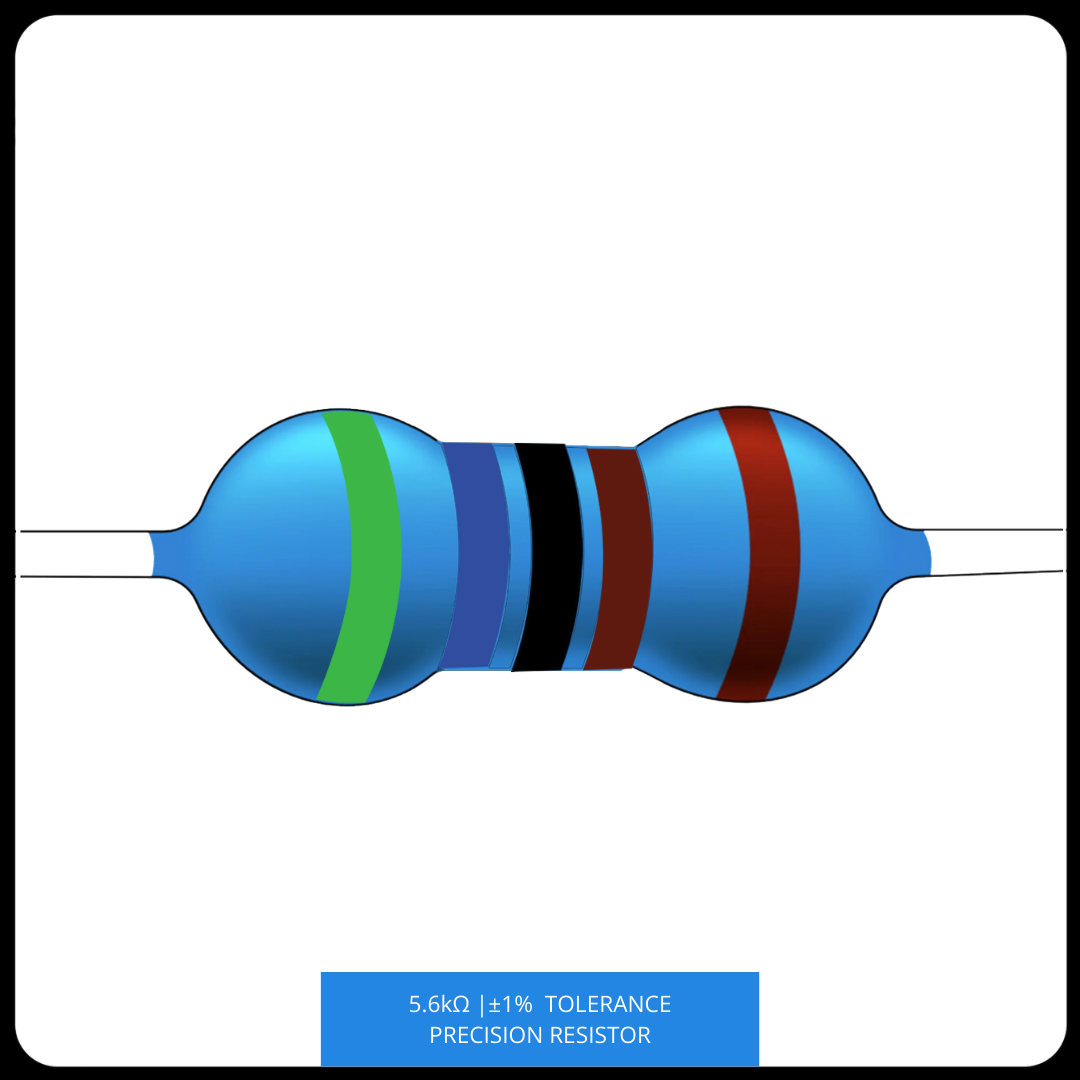 Metal Film Precision Resistor 1% Tolerance, 1/4 Watt, 1k to 10k Ohms