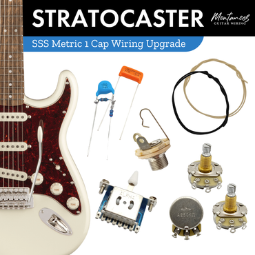 Strat SSS Guitar Wiring Kit (Metric Size)