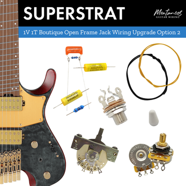 1 Volume 1 Tone Guitar Wiring Kit (Boutique Set)