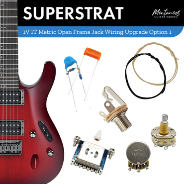 1 Volume 1 Tone Guitar Wiring Kit (Metric Size)