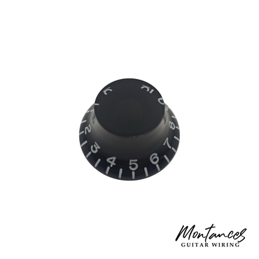 Top Hat Knob, Gibson Style See-Through, Metric, 18 Splines, Sold Per Piece