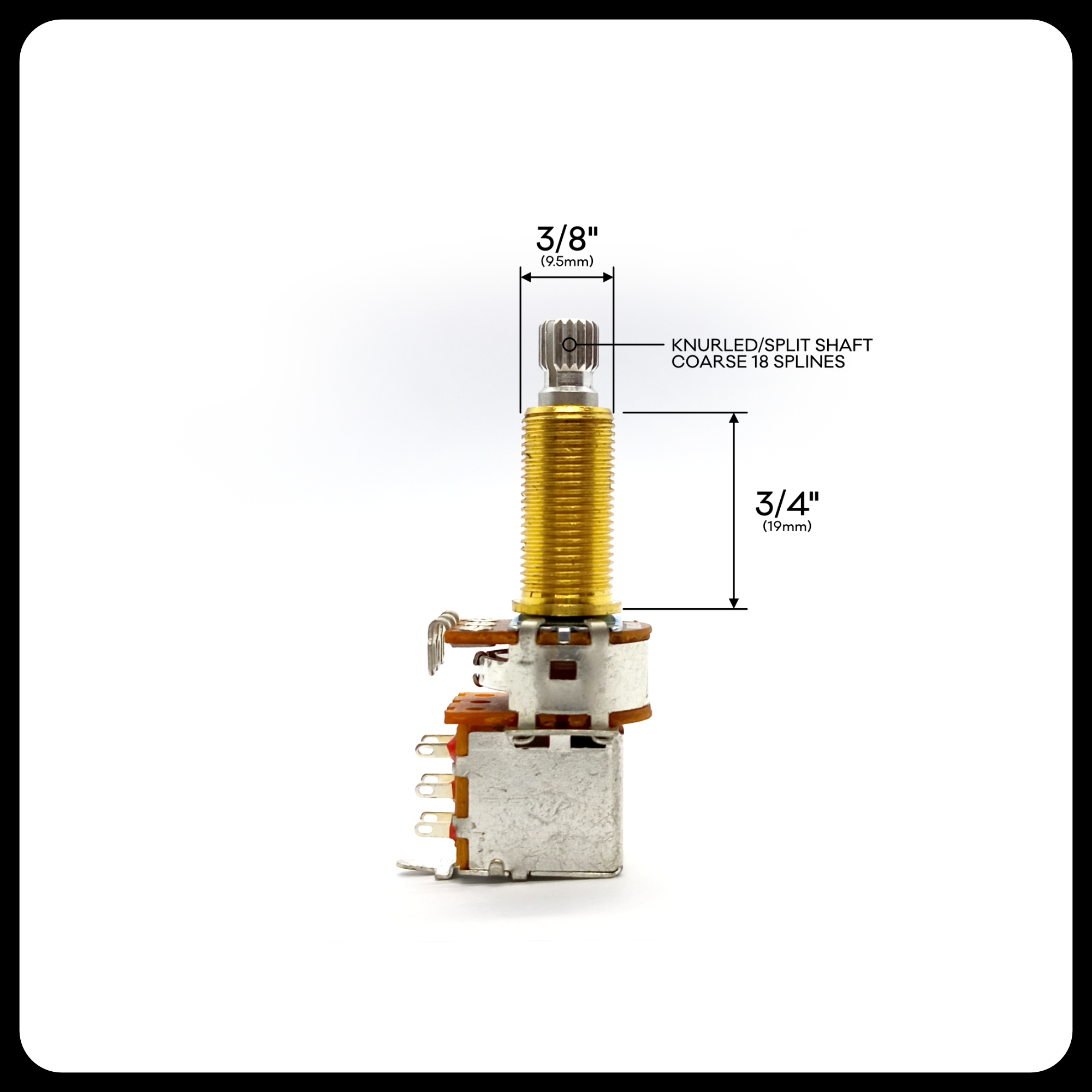 Bourns® Push Pull Potentiometers ⅜” & ¾" Shaft US specs