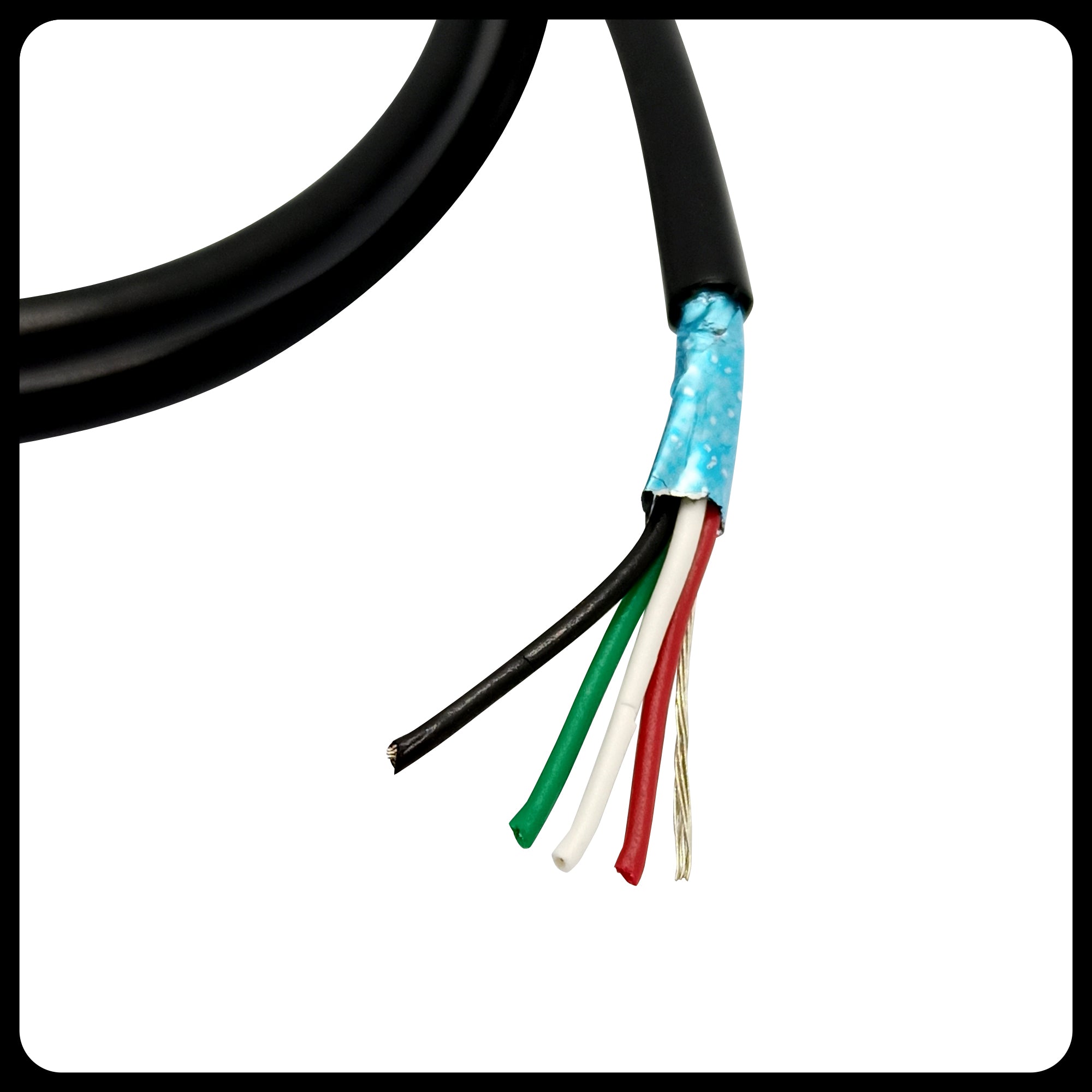 Gavitt 5-Conductor Shielded Wire for Guitar & Bass – #28 AWG | Humbucker Mods, Pickup Extensions, Wiring Mods, (Sold per Foot)