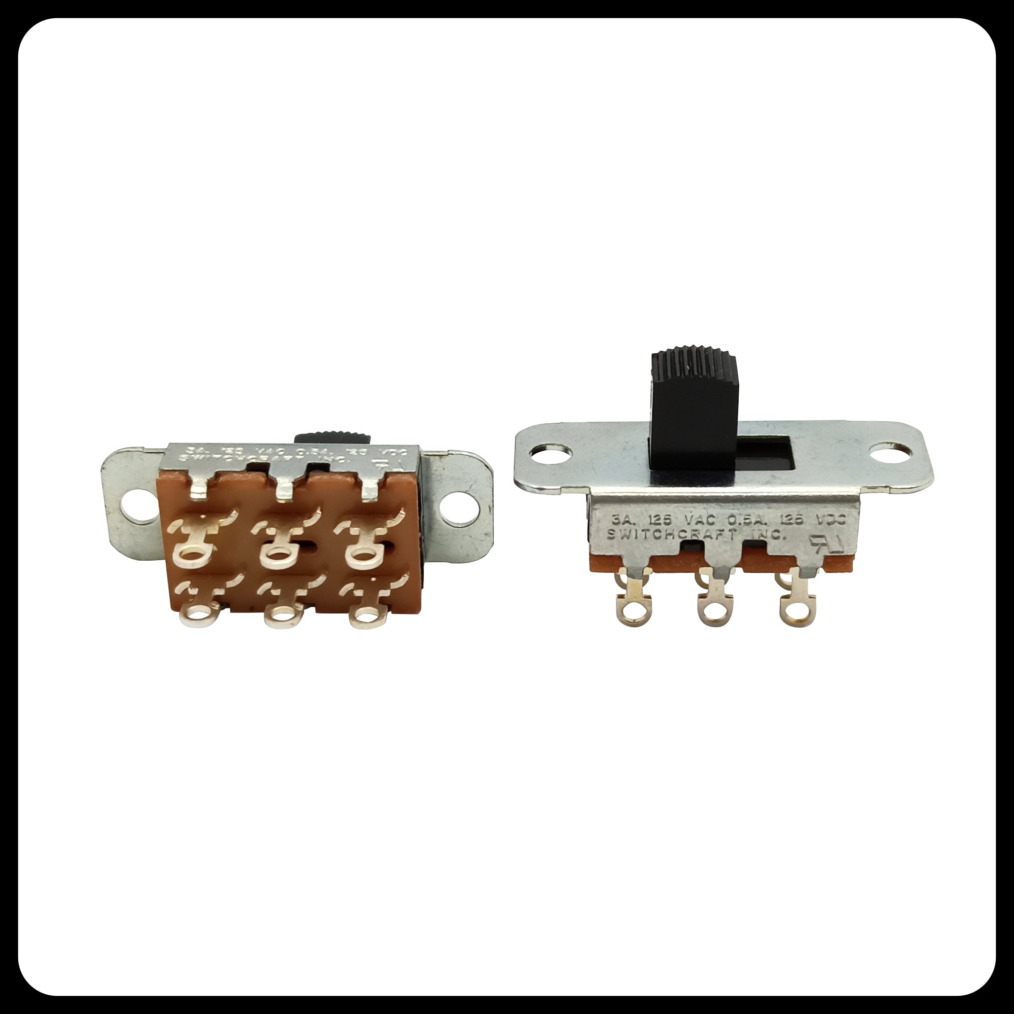 Switchcraft® Slide Switch for Mustang®, Duosonic®, Jazzmaster®, Jaguar® guitars and Brian May Wiring