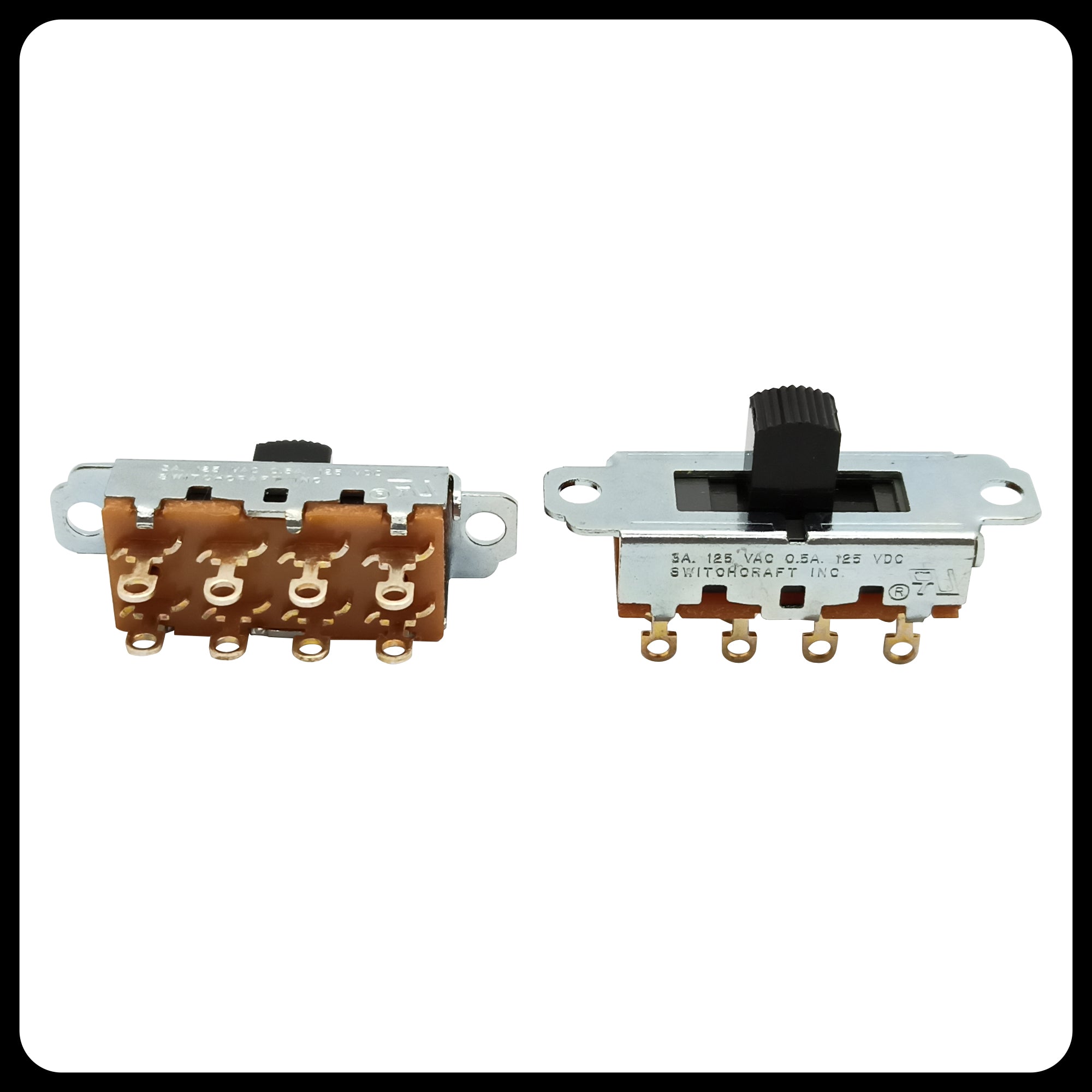 Switchcraft® Slide Switch for Mustang®, Duosonic®, Jazzmaster®, Jaguar® guitars and Brian May Wiring