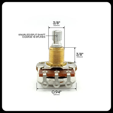 Bourns® US ⅜” Standard Length No Load Potentiometer