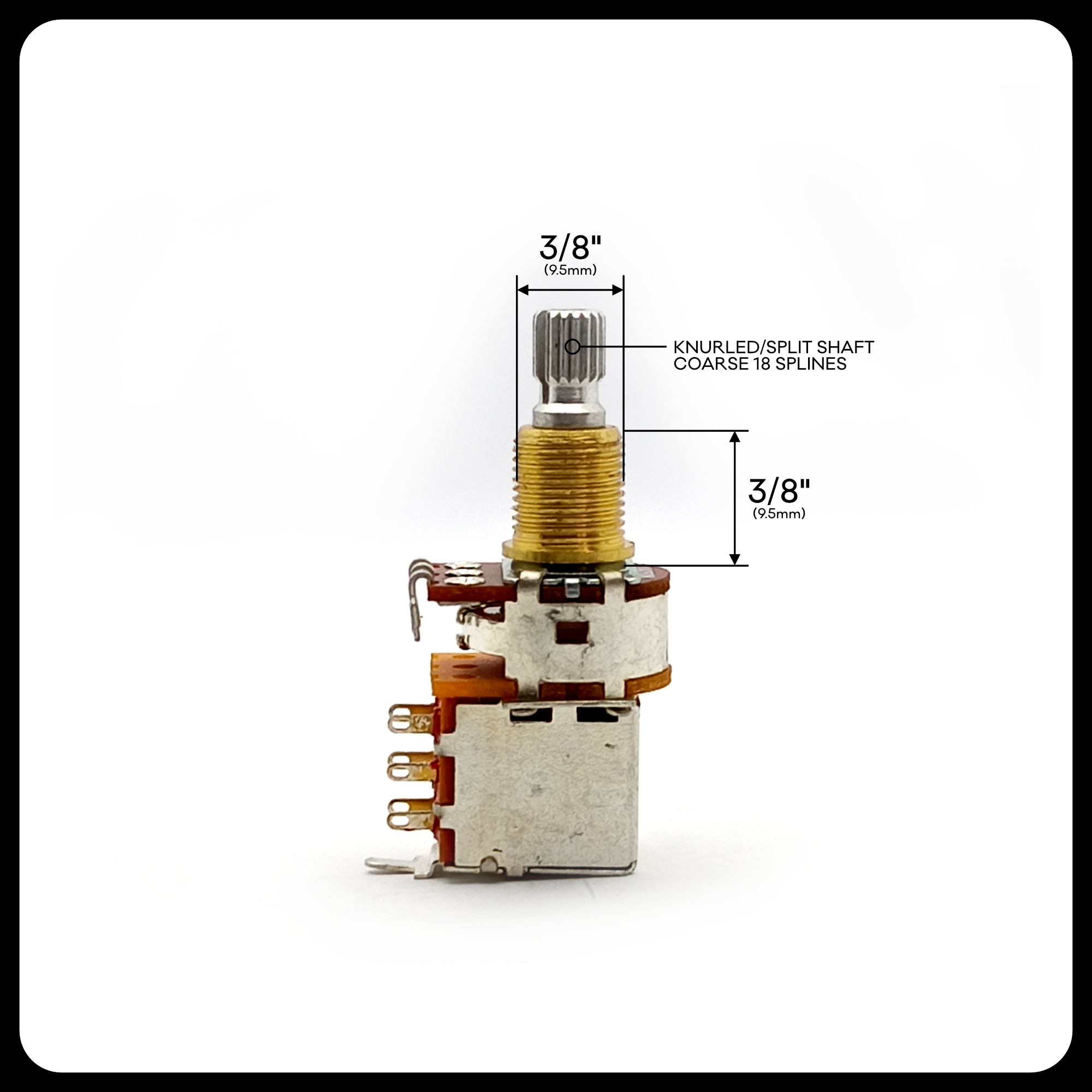 Bourns® Push Pull Potentiometers ⅜” & ¾" Shaft US specs