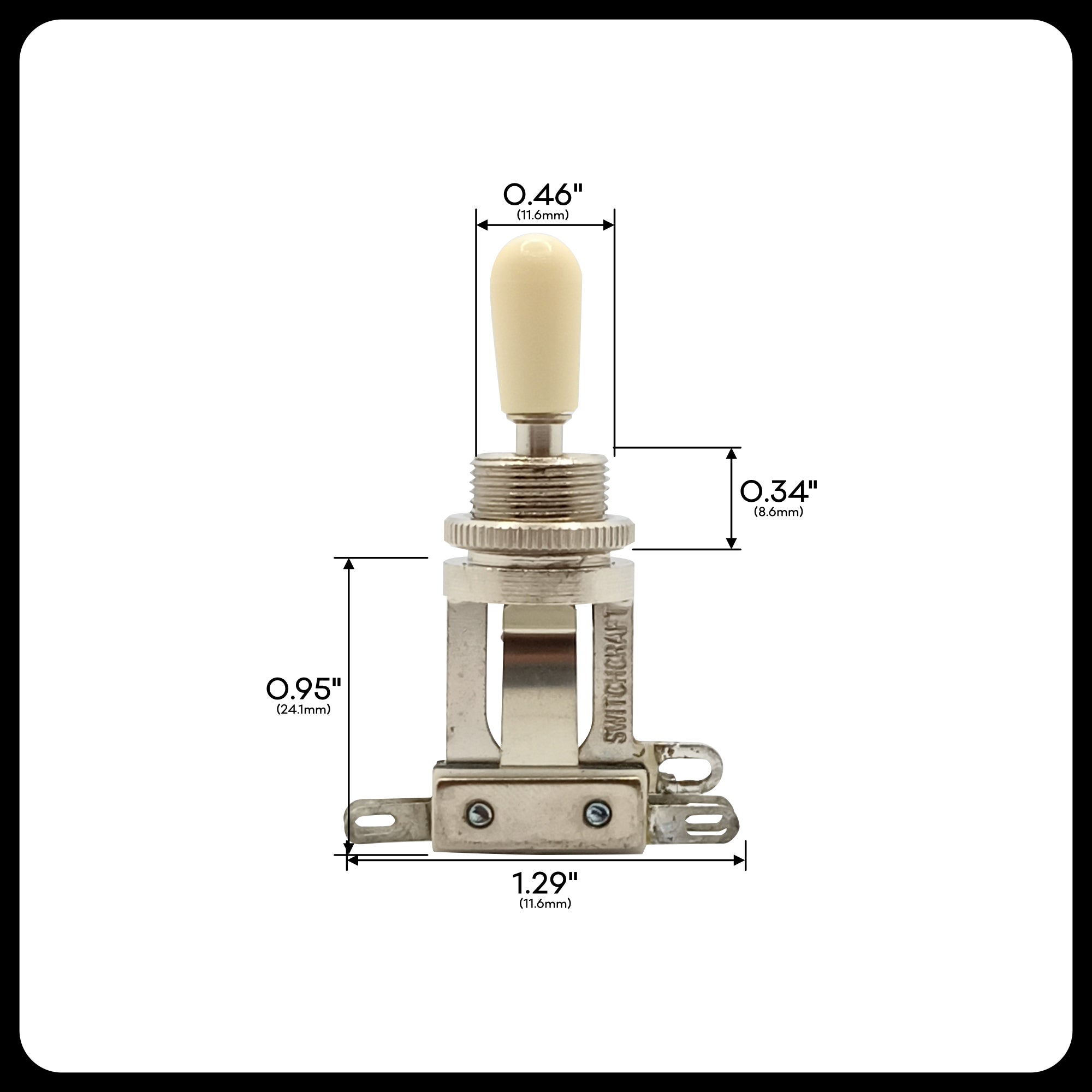 Switchcraft® 3-way Toggle Switch Made in USA