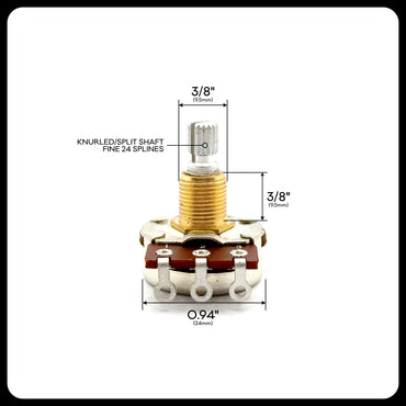 Bourns® Sean Silas Signature US ⅜” Standard Length Potentiometer A500k