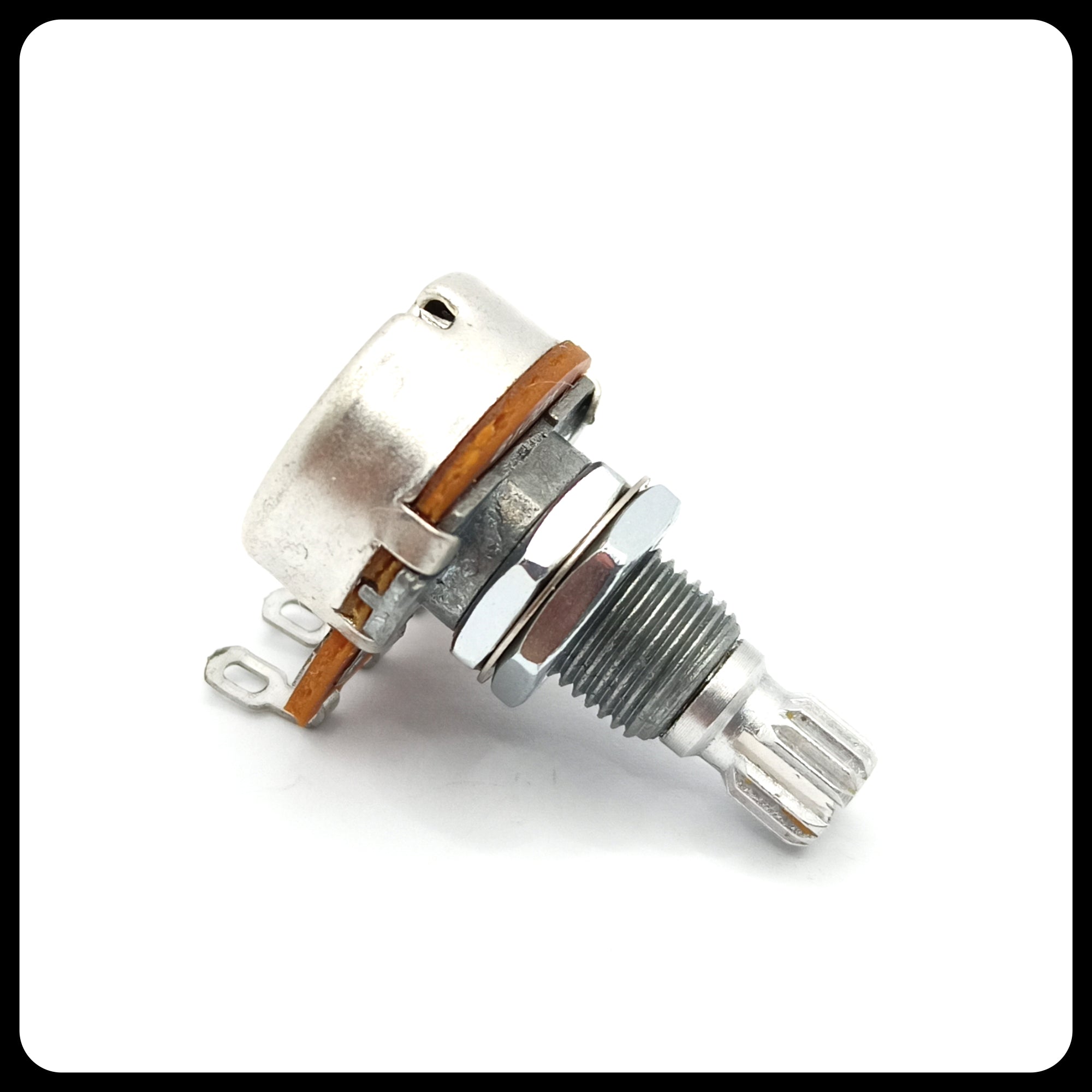 Alpha® Metric ⅜” Standard Length Potentiometer with Center Click (Split Shaft)