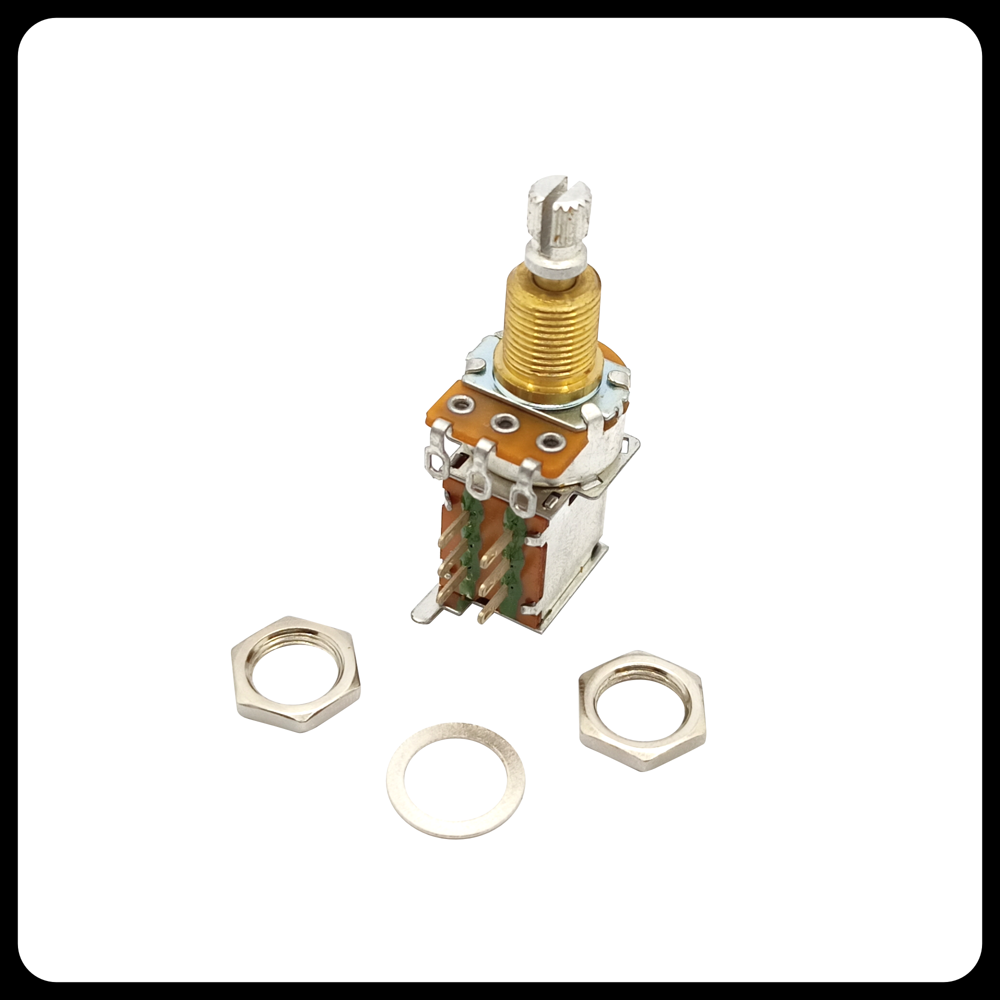 Push Push ⅜” Standard Length Potentiometer Metric