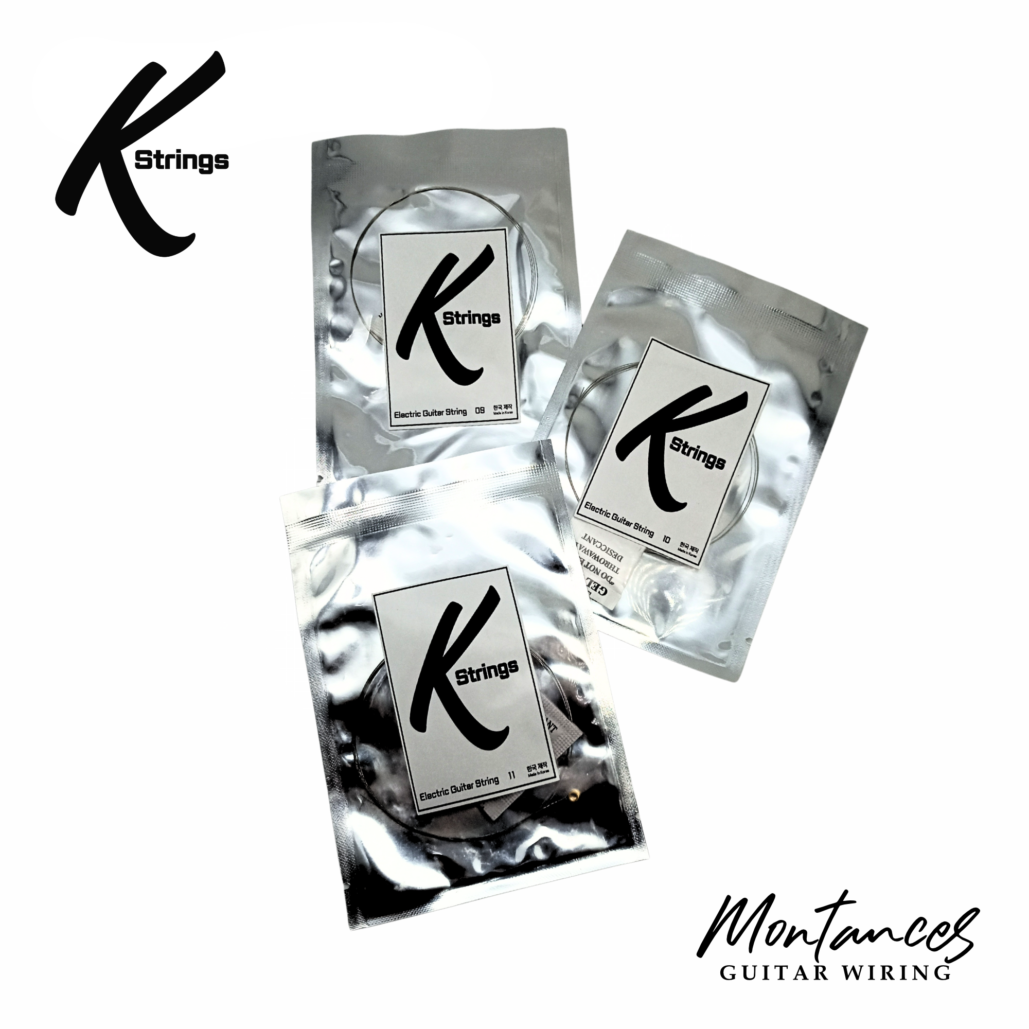 K-Strings Electric Guitar 1pc Single String – Replacement Strings for .009 / .010 / .011 Gauge | High-Quality, Affordable, Smooth Tone | Made in Korea