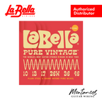 La Bella Pure Vintage | Pure Nickel Roundwound | 9-42 to 11-50 | Electric Guitar String Set