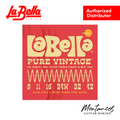 La Bella Pure Vintage | Pure Nickel Roundwound | 9-42 to 11-50 | Electric Guitar String Set