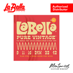 La Bella Pure Vintage | Pure Nickel Roundwound | 9-42 to 11-50 | Electric Guitar String Set