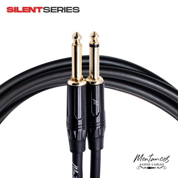 Montances Silent Series Guitar Instrument Cable | Mute Feature | Low Capacitance | MS Plugs