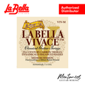 La Bella VIV-M Vivace | Fluorocarbon Trebles | Medium Tension | Classical Guitar Strings