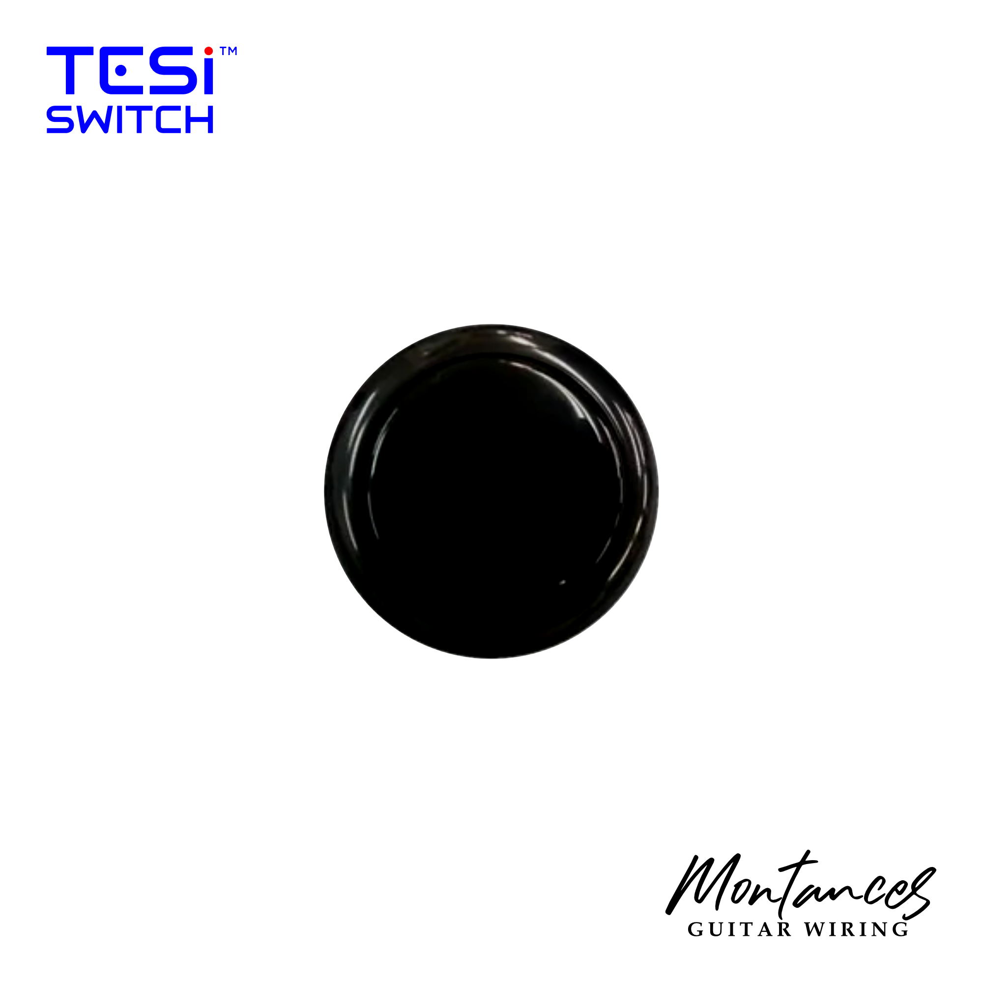 TESI Switch DITO Arcade Button Guitar Kill Switch Solid Black