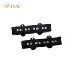 M-Tone Jazz Bass Pickups 4-String | Alnico 5 | Neck & Bridge | Articulate Growl & Punch