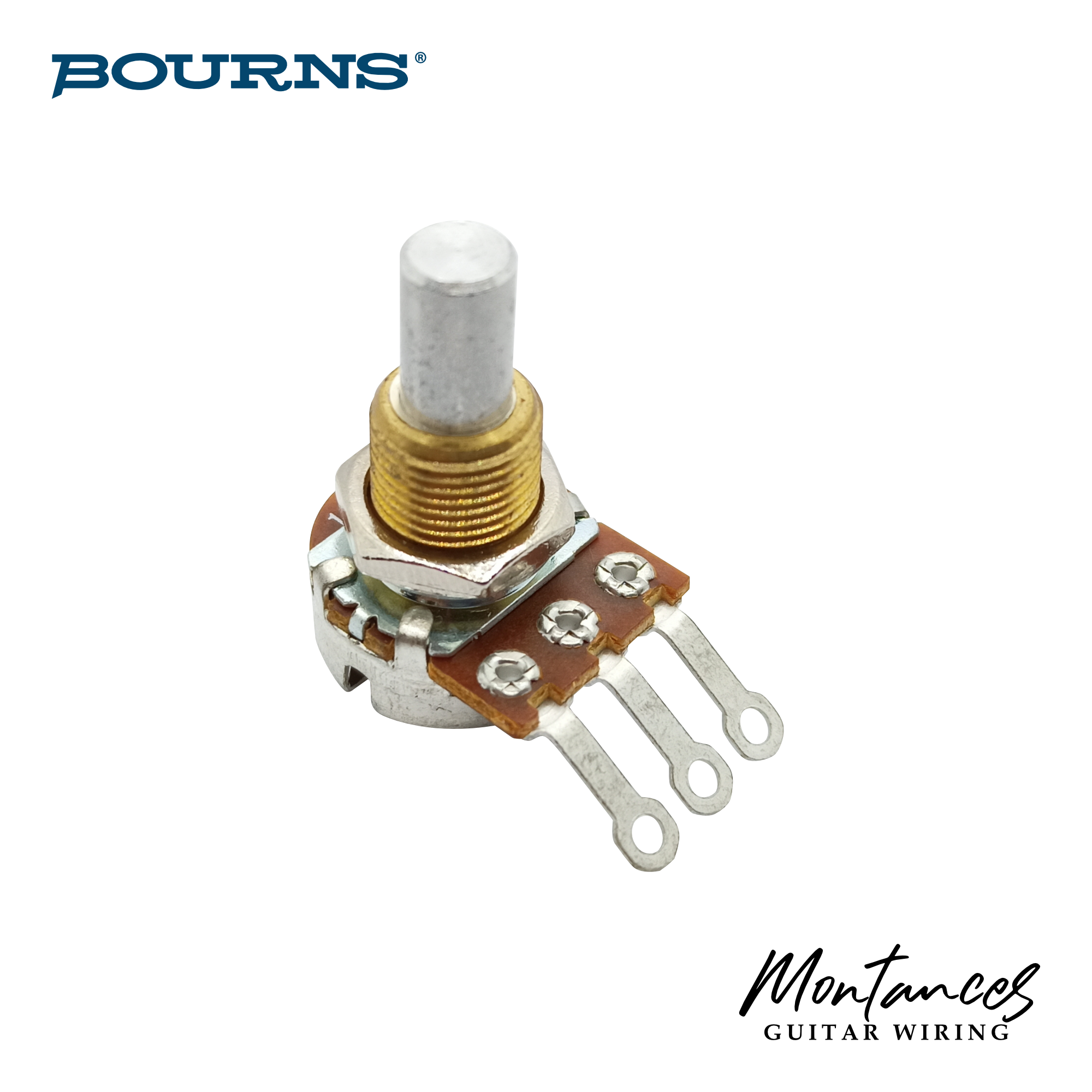 Bourns® US ⅜” Standard Length Mini-Size Potentiometer (Solid Shaft)