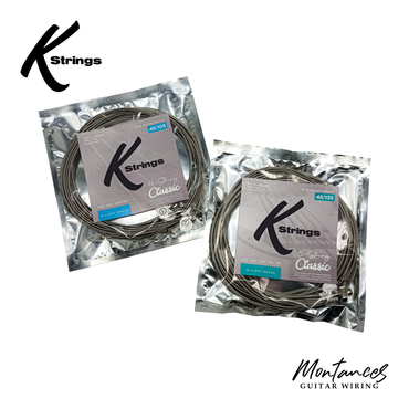 K Strings Classic Series | Nickel Wound | 45-105, 45-135 | Bass Guitar Strings