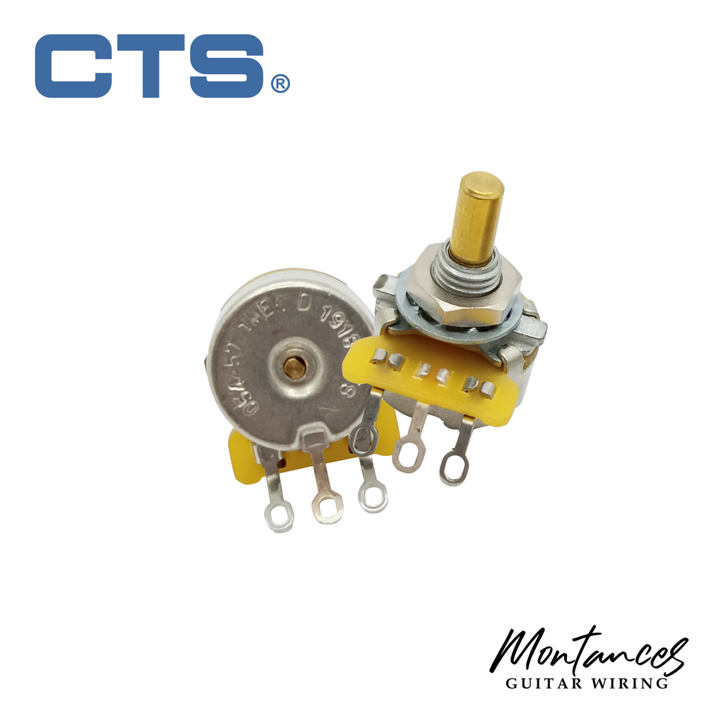 CTS® Premium US ¼” Short Length Mini-Size Potentiometer (Offset guitars)