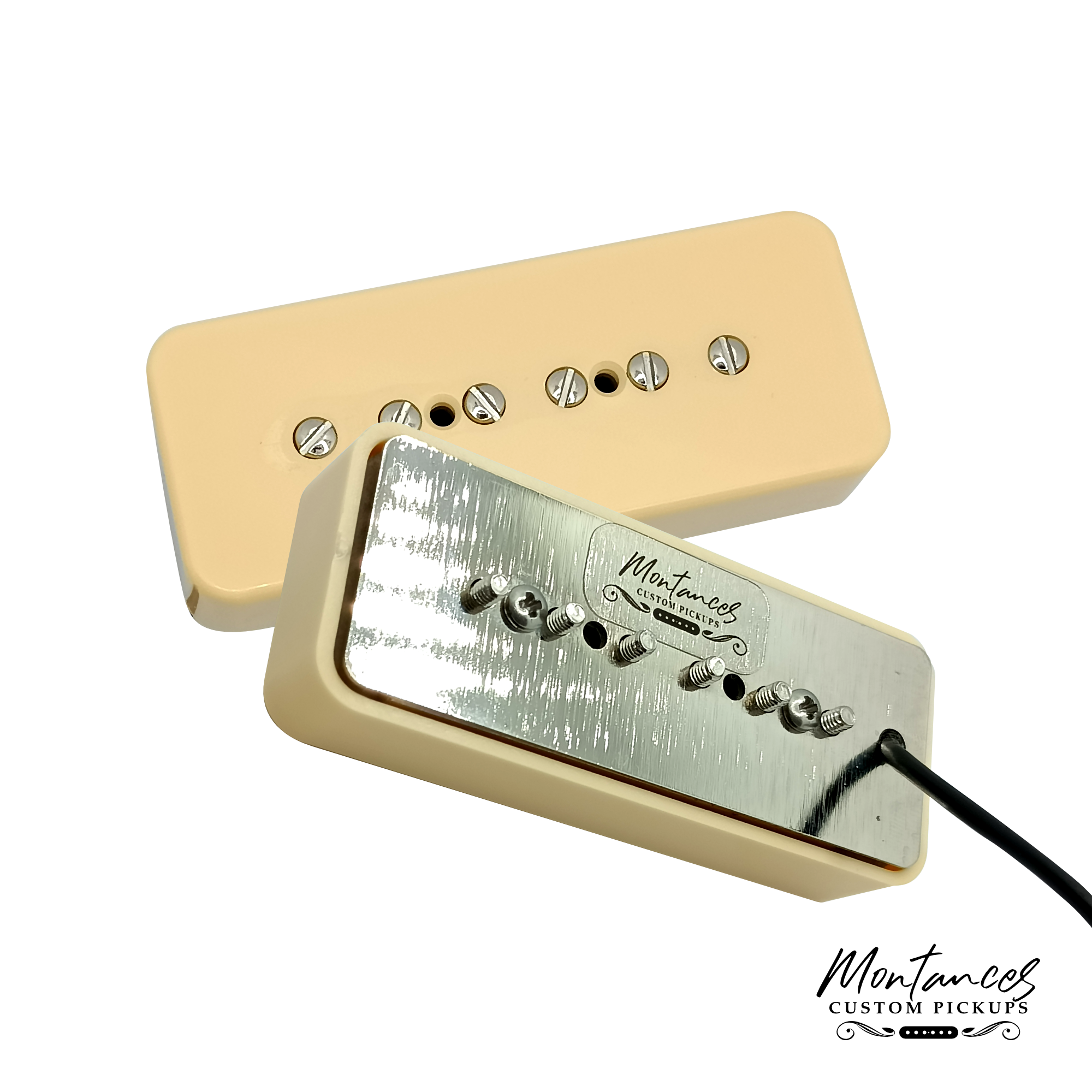 Montances P90 Pickups – Alnico 2 | Hand-Wound Set for Vintage-Inspired Tone
